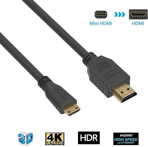 الاستبدال الممتاز 3 أقدام HDMI إلى سلك كابل الكاميرا الرقمي المصغر متوافق مع Sony Bloggie Sport MHS-TS22 in Kuwait