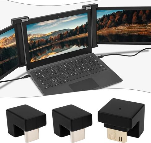 180 درجة Mini Mini HDMI إلى محول HDMI مع محول USB-C للعرض المحمول ، الجانب القصير إلى الداخل in Saudi Arabia