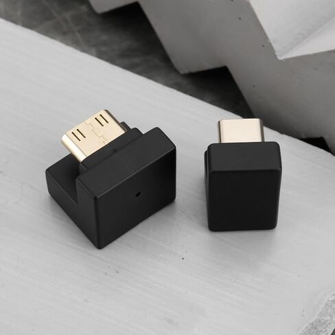 180 درجة Mini Mini HDMI إلى محول HDMI مع محول USB-C للعرض المحمول ، الجانب القصير إلى الداخل in Saudi Arabia