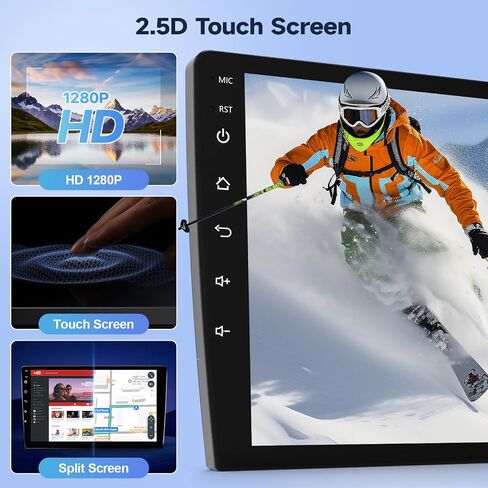 راديو سيارات Leadfan Android لـ Ford Focus 2012-2018 مع شاشة تعمل باللمس اللاسلكية Android Auto ، 9 '' HD مع GPS Mavigation Bluetooth WiFi Link Microphone 2+32g in Kuwait