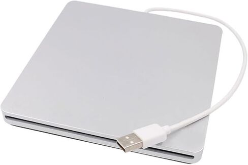 Popetpop البصري محرك الأقراص الخارجي CD DVD RW لجهاز الكمبيوتر USB المحمول في الحمل سهل الاستخدام سهل الاستخدام in Saudi Arabia