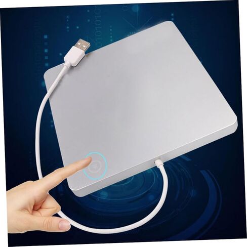 Popetpop البصري محرك الأقراص الخارجي CD DVD RW لجهاز الكمبيوتر USB المحمول في الحمل سهل الاستخدام سهل الاستخدام in Saudi Arabia