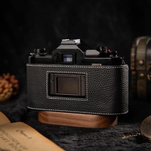 A1 CASE NEW AE-1 CASE مصنوعة يدويًا للكاميرا المصنوعة يدويًا للكاميرا الواقية نصف الكاميرا ، لـ CANON A-1 NEW AE-1 (أسود) in Saudi Arabia