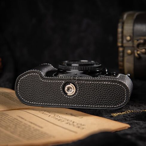 A1 CASE NEW AE-1 CASE مصنوعة يدويًا للكاميرا المصنوعة يدويًا للكاميرا الواقية نصف الكاميرا ، لـ CANON A-1 NEW AE-1 (أسود) in Saudi Arabia