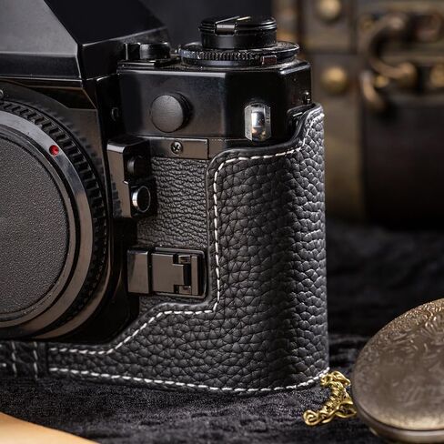 A1 CASE NEW AE-1 CASE مصنوعة يدويًا للكاميرا المصنوعة يدويًا للكاميرا الواقية نصف الكاميرا ، لـ CANON A-1 NEW AE-1 (أسود) in Saudi Arabia