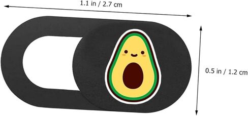 شريحة غلاف كاميرا ويب Homoyoyo لجهاز الكمبيوتر المحمول 6pcs لاصق الغلاف Avocado Cactus تصميم سهلة تثبيت كاميرا ويب للخصوصية in Saudi Arabia