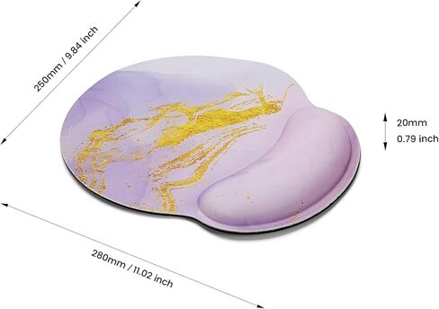 Office Mousepad with Gel Wrist Support - Ergonomic Gaming Desktop Mouse Pad Wrist Rest with Non-Slip Rubber Base Desk Mat for Office Laptop Computer in Saudi Arabia
