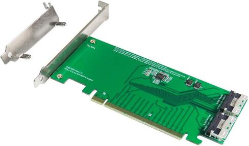 كابلات micro sata | PCIE Gen3 16 حارة إلى Slimline SAS (SFF-8654) محول 8i-دعم رباعي NVME SSD مع قدرات التشعب والتمديد in Kuwait