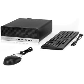 HP EliteDesk 800 G5 SFF Business PC Desktop Computer, Intel Core i5-9600, 16GB DDR4 RAM, 256 SSD, DVD, Keyboard and Mouse, WiFi, Windows 11 Pro (Renewed) in Kuwait