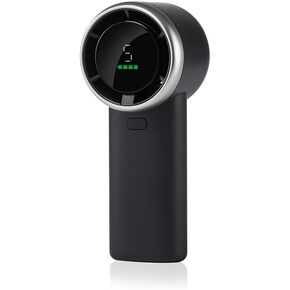 JSD N603 Handheld Turbo Fan - 5 Speeds, Portable Mini Fan with Digital Display, USB Type-C Rechargeable, Lightweight, Powerful Cooling for Summer Travel, Outdoor Activities (White) in Kuwait