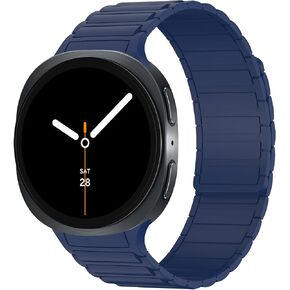 أشرطة مغناطيسية متوافقة مع Samsung Galaxy Watch 8 Band 40mm 44mm/Galaxy Watch 8 Classic 46mm ، Silicone Strong Magnet Sport Strap لـ Galaxy Watch 8/8 Classic 2025 Women Men in Kuwait
