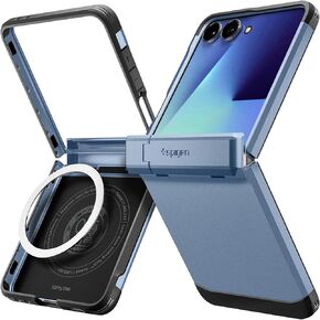 Spigen for Galaxy Z Flip 7 Case, Tough Armor Pro MagFit [Hinge Protection] [Fast Wireless Charging/Magnet for Galaxy] - Black in Kuwait