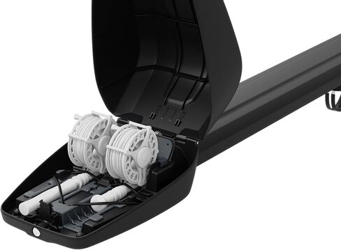 Thule Rodvault 2 رف سقف قضيب الصيد - يحمل 2 قضبان ذبابة مزورة بالكامل حتى 10 أقدام - صندوق بكرة مبطنة وقابل للقفل - يناسب أدلة كبيرة - تركيب سريع وسهل - مقاومة للتآكل in Saudi Arabia
