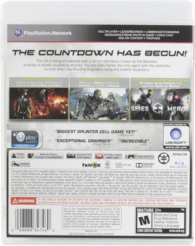 Tom Clancy'S Splinter Cell Blacklist Standard Edition - PlayStation 3 in Saudi Arabia