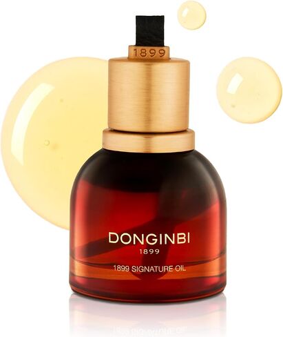Donginbi Korean Skin Care 1899 Signature Oil - Anti Aging Face Oil for Women with Red Ginseng Extraction Technology, Jojoba Seed Oil & Sweet Almond Oil - 15g in Kuwait