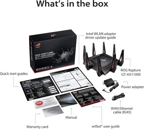 Asus Rapture GT-AX11000 Tri-Band 10 Gigabit WiFi Router (متجدد) in Saudi Arabia