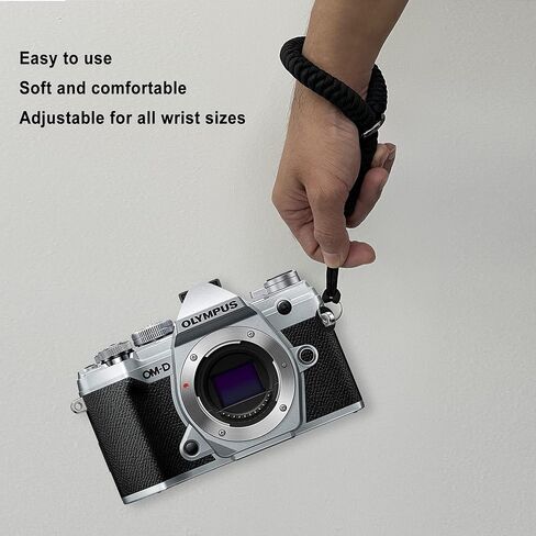 Adjustable Camera Wrist Strap, Soft Comfortable Hand Grip Paracord Woven Wristband in Saudi Arabia