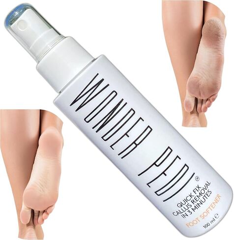 Callus Remover - Instant Exfoliating Peel Foot Spray - Feet Dead Skin Remover Cracked Heels Softener – Home Spa Pedicure Treatment - Works With any Foot File or Scrubber. Wonder Pedi in Kuwait