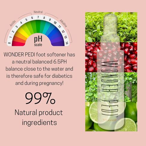 Callus Remover - Instant Exfoliating Peel Foot Spray - Feet Dead Skin Remover Cracked Heels Softener – Home Spa Pedicure Treatment - Works With any Foot File or Scrubber. Wonder Pedi in Kuwait