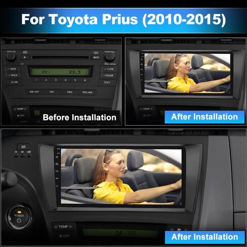 9 بوصة الراديو اللاسلكي Carplay Android Auto ل Toyota Prius 2010-2015 ، Android 13 Stereo مع كاميرا FM BT GPS SWC الاحتياطية (2+32 جيجابايت) in Kuwait