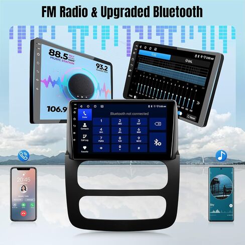 Radio for Dodge RAM 1500 2500 3500 2002 2003 2004 ، 9 inch touch screen sterod android stereo with Carplay Android Auto Bluetooth ، WiFi ، GPS ، AHD Backup Camera+MIC in Kuwait