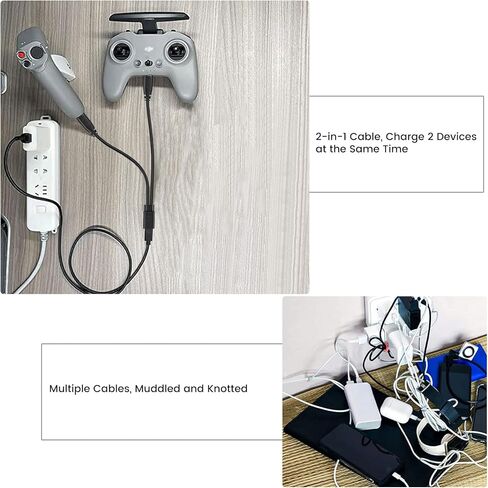 2 عبوة USB C Splitter 1 في 2 Out Charger Cable ، USBC أنثى إلى محول Male USBC ، 1 قدم قصيرة in Kuwait