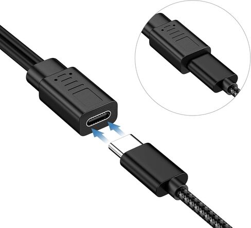 2 عبوة USB C Splitter 1 في 2 Out Charger Cable ، USBC أنثى إلى محول Male USBC ، 1 قدم قصيرة in Kuwait
