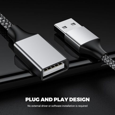 USB y Splitter 1 in 3 Out (1ft/30cm) ، usb male to 3 cable for pc/macbook/macbook/keyboard/ps4/ps5/flash drive/etc. (Black) in Kuwait