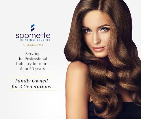 فرشاة Spornette Big Wonder Teasing Brush، شعيرات نايلون الخنزير والتورمالين - مقبض مدبب لتمشيط وتمشيط الظهر، وخلق حجم، وإثارة، وتنعيم الشعر من أجل Updos (وردي) in Saudi Arabia