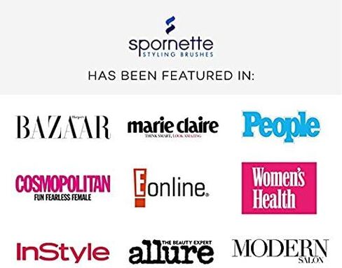 فرشاة Spornette Big Wonder Teasing Brush، شعيرات نايلون الخنزير والتورمالين - مقبض مدبب لتمشيط وتمشيط الظهر، وخلق حجم، وإثارة، وتنعيم الشعر من أجل Updos (وردي) in Saudi Arabia