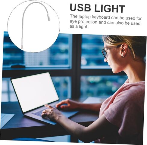 لوحة مفاتيح Popetpop USB Light LED مصباح كمبيوتر مصباح العين الميزات سطوع قابلة للتعديل مدعوم من USB للاستخدام الليلي 1 حزمة in Kuwait