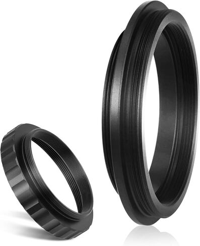 Astromania M48x0.75 (2" Filter) Female to M42*0.75 T / T2 Male Thread Telescope Adapter - Bundle with - M48X0.75 Male/M42X0.75 Female to M42X0.75 Male in Saudi Arabia