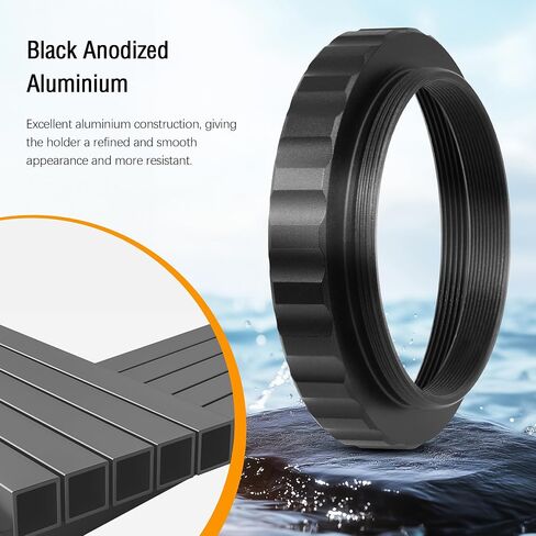 Astromania M48x0.75 (2 "مرشح) أنثى إلى M42*0.75 T / T2 محول تلسكوب الذكور - حزمة مع - M48x0.75 ذكر / m42x1 أنثى إلى M42x0.75 ذكر in Saudi Arabia