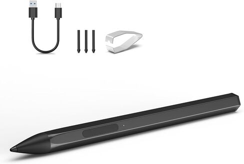 قلم الأسلوب لـ ASUS Transformer/Mini/Asus Zenbook Flip/Pro/Asus vivobook Flip/Pro/Duo/Asus ، قلم MPP 2.0 قابل لإعادة الشحن مع حساسية 4096 من الضغط ، تصميم جسم القلم السداسي ، الأسود in Saudi Arabia