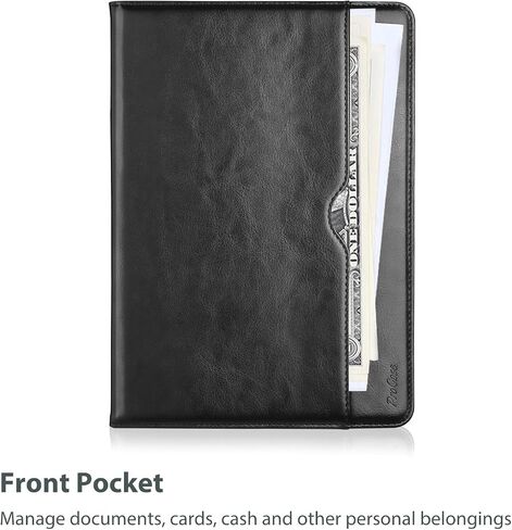 ProCase for Galaxy Tab A9 Plus 11 Int 2023 (Model: SM-X210/SM-X215/SM-X216/SM-X218) ؛ Premium Pu Leather Folio Business Stand Cover مع حزام يدوي ؛ حامل القلم الرصاص الجيب الأمامي -سوط in Saudi Arabia