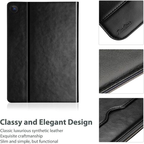 ProCase for Galaxy Tab A9 Plus 11 Int 2023 (Model: SM-X210/SM-X215/SM-X216/SM-X218) ؛ Premium Pu Leather Folio Business Stand Cover مع حزام يدوي ؛ حامل القلم الرصاص الجيب الأمامي -سوط in Saudi Arabia
