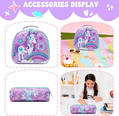 Backpack for Girls Elementary Preschool Kids Lunch Box for School in Kuwait