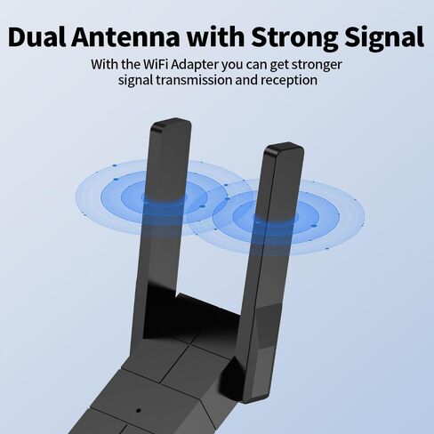 يدعم محول WiFi للكمبيوتر الشخصي لسطح المكتب ، المحول اللاسلكي على نطاق واسع 2.4 جيجا هرتز 400 ميجابت في الثانية و 5 جيجا هرتز 867 ميغابت في الثانية ، USB 2.0 ، هوائي مكسب ثنائي ثنائي ، ويندوز 10/11 ، التوصيل والتشغيل 1300 ميغابت في الثانية in Kuwait