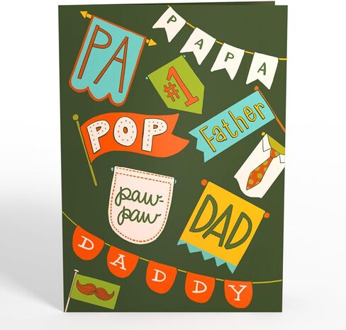 بطاقة Lovepop Girl Dad Father’s Day Pop-Up Card، مقاس 5 × 7"، بطاقة عيد الأب من الابنة، هدية لعيد الأب، بطاقة تهنئة فريدة مع مظروف in Kuwait