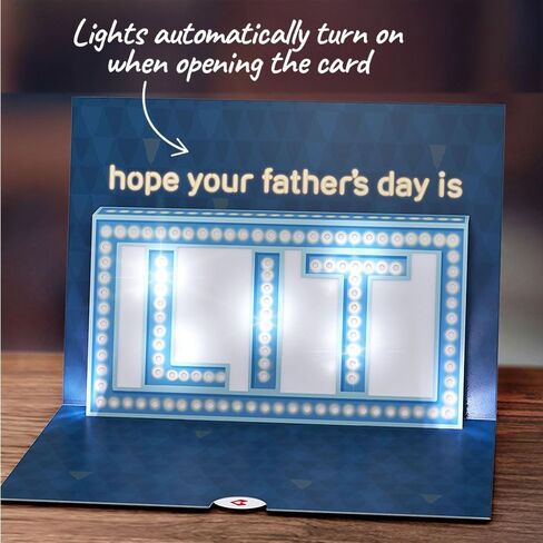 بطاقة Lovepop Girl Dad Father’s Day Pop-Up Card، مقاس 5 × 7"، بطاقة عيد الأب من الابنة، هدية لعيد الأب، بطاقة تهنئة فريدة مع مظروف in Kuwait