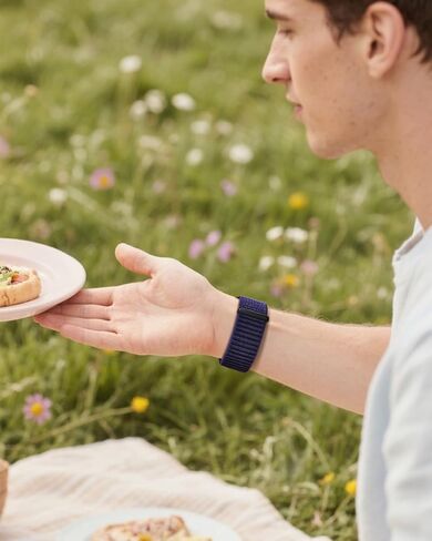 نايلون حلقة الرياضة الفرقة متوافقة مع Samsung Galaxy Watch 8 40mm/44mm ، 2025 حزام بديل قابل للتعديل لينة لمشاهدة Galaxy Watch 8 الكلاسيكية 46 مم الرجال in Kuwait
