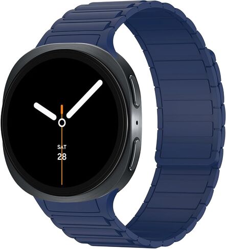 أشرطة مغناطيسية متوافقة مع Samsung Galaxy Watch 8 Band 40mm 44mm/Galaxy Watch 8 Classic 46mm ، Silicone Strong Magnet Sport Strap لـ Galaxy Watch 8/8 Classic 2025 Women Men in Kuwait