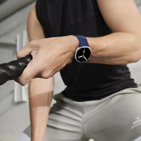 أشرطة مغناطيسية متوافقة مع Samsung Galaxy Watch 8 Band 40mm 44mm/Galaxy Watch 8 Classic 46mm ، Silicone Strong Magnet Sport Strap لـ Galaxy Watch 8/8 Classic 2025 Women Men in Kuwait
