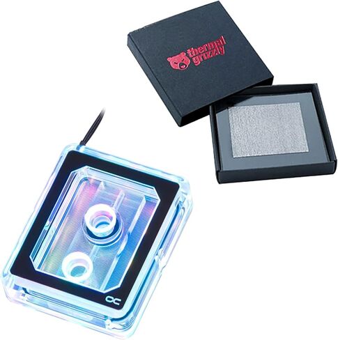 Alphacool Eisblock XPX Pro Aurora Light Cpu Block مع Kryosheet الحرارية (38 × 38 مم) لـ Intel LGA 1700 CPU Bundle ، Plexi in Saudi Arabia