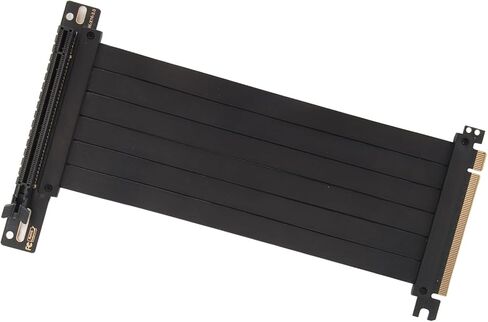 PCIE 3.0 X16 High Speed Flexible Extender Riser Cable Card Extension Cord Adapter Riser Card, Right Angle Connector (20cm) in Kuwait