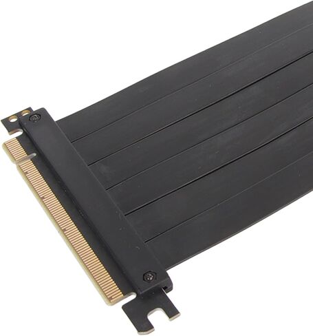 PCIE 3.0 X16 High Speed Flexible Extender Riser Cable Card Extension Cord Adapter Riser Card, Right Angle Connector (20cm) in Kuwait