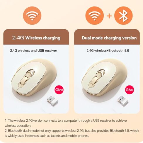 الماوس اللاسلكي الماوس الحاسوبية مع 2.4G USB واحد أو مستقبل الوضع المزدوج 1600 نقطة في البوصة ماوس كمبيوتر محمول لأجهزة الكمبيوتر المحمولة PC in Kuwait