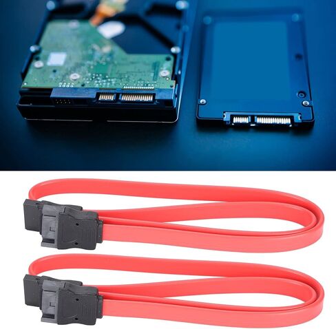 10pcs كابل SATA ، 7pin ذكور إلى كابل تمديد بيانات SSD ، استبدال كابل SATA لبيانات القرص الصلب الخارجي 19.7in in Kuwait