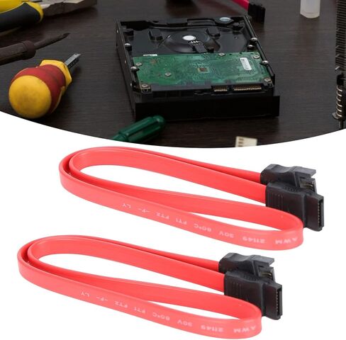 10pcs كابل SATA ، 7pin ذكور إلى كابل تمديد بيانات SSD ، استبدال كابل SATA لبيانات القرص الصلب الخارجي 19.7in in Kuwait