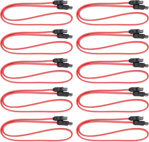 10pcs كابل SATA ، 7pin ذكور إلى كابل تمديد بيانات SSD ، استبدال كابل SATA لبيانات القرص الصلب الخارجي 19.7in in Kuwait